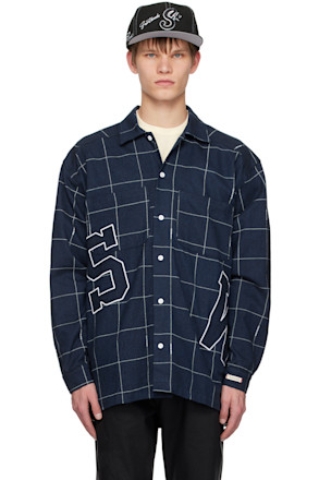 Navy Check Shirt