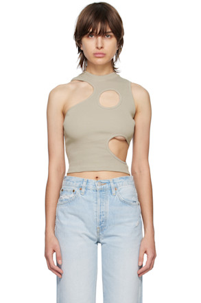SSENSE Exclusive Tan Cell Tank Top