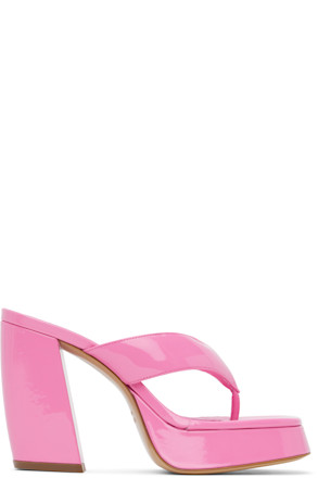 Pink Gia 17 Heeled Sandals