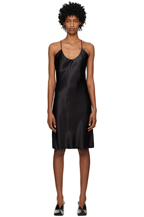 Black V-Neck Minidress