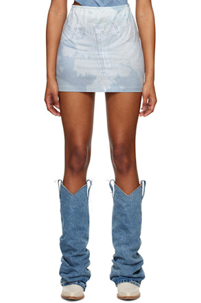 SSENSE Exclusive Blue Miniskirt