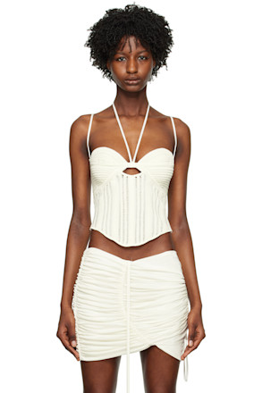 Off-White Cutout Tank Top
