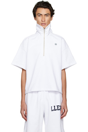 SSENSE Exclusive Off-White Half-Zip Polo