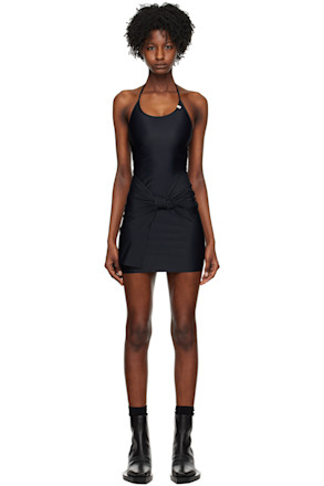 Black Swirl Minidress