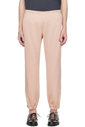Beige Zipped Lounge Pants