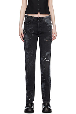 Black Double Shift Jeans