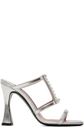 Silver Hoya Heeled Sandals