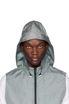 Gray Drawstring Bucket Hat