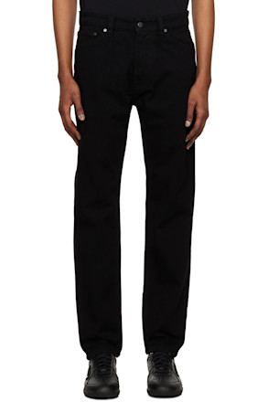 Black Five-Pocket Jeans