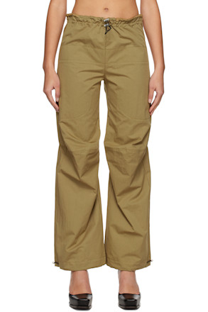 Khaki Drawstring Lounge Pants