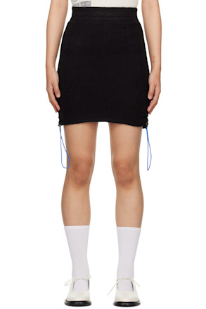 Black Scrunch Miniskirt