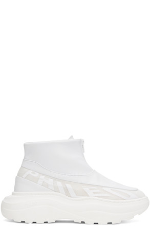 White Bonded Boots