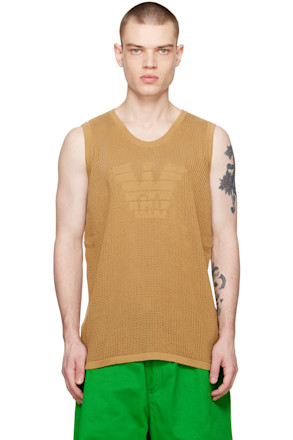 Tan Oversized Tank Top