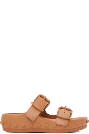 Tan Natacha Ramsay-Levi Edition Studded Two Sandals