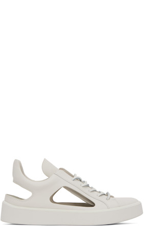 White Kostas Murkudis Edition Cutout Sneakers