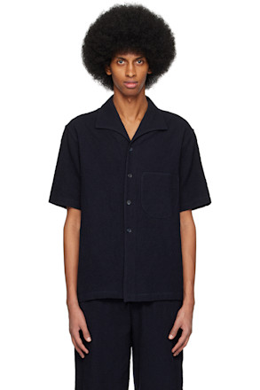 Navy Palm Shirt