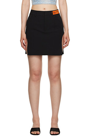 Black Cut Out Miniskirt