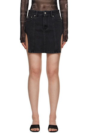 Black Cut Out Skirt
