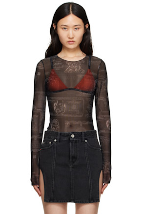 Black HP Currencies Bodysuit