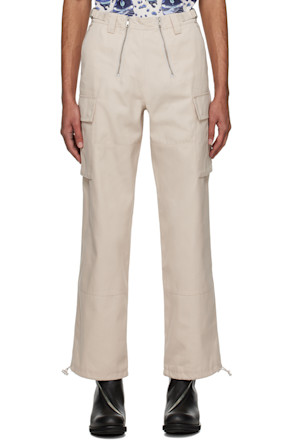 Beige Bekir Cargo Pants