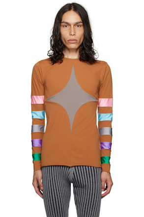 SSENSE Exclusive Brown Long Sleeve T-Shirt
