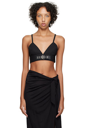 Black Pin-Buckle Tank Top