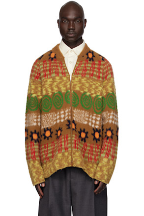 Multicolor Zip Bomber Jacket