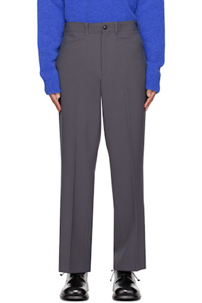 Gray Cropped Trousers