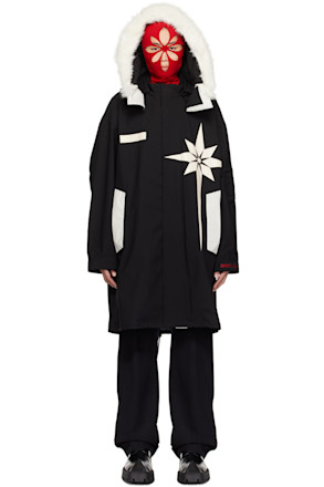 Black Paneled Coat