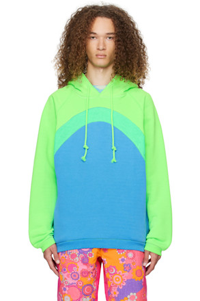 Green & Blue Rainbow Hoodie