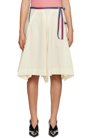 Off-White Zoetrope Midi Skirt