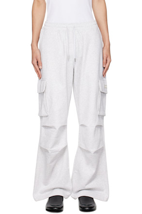Gray Wide Leg Sweatpants