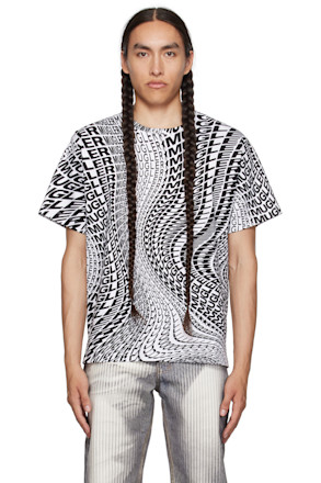 Black & White Swirling Star T-Shirt