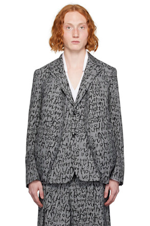 Gray Glen Check Blazer