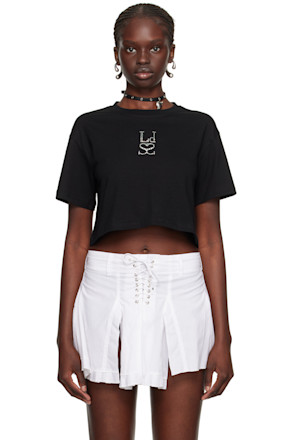 Black Crystal-Cut T-Shirt
