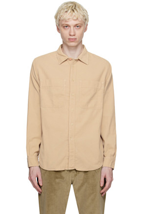Beige Patch Pocket Shirt