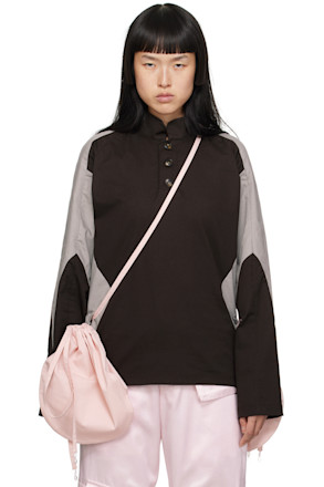 Brown & Gray Pouch Polo