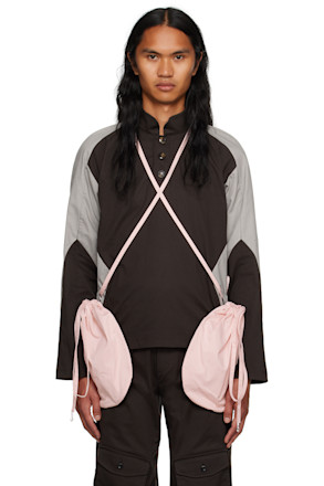 Black & Gray Pouch Polo
