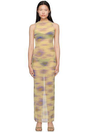 Green Saturno Maxi Dress