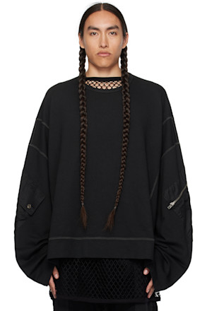 Black Oversized Sweatshirt
