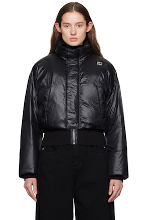Black Coated Down Jacket