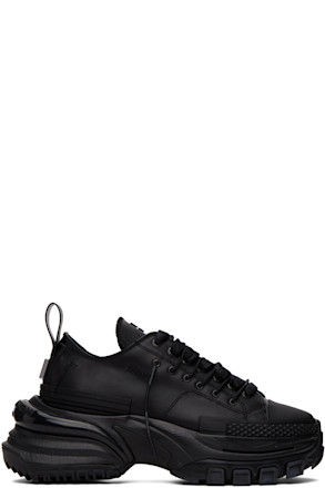 Black Double Lace Sneakers