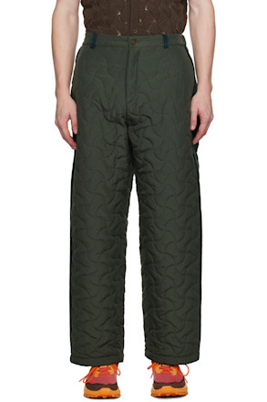 Khaki Quilted Trousers