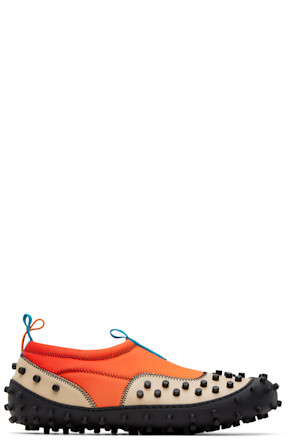 SSENSE Exclusive Orange & Beige 1000CHIODI Sneakers