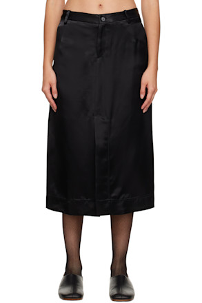 Black Matita Midi Skirt