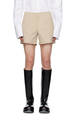 Beige Akers Shorts
