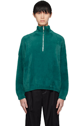 Blue Half-Zip Sweater