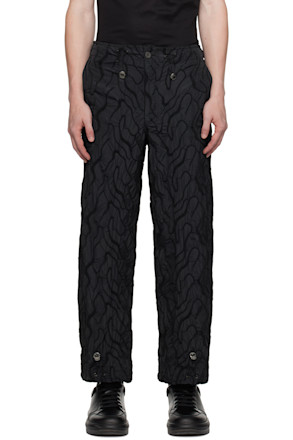 Black Embroidered Trousers