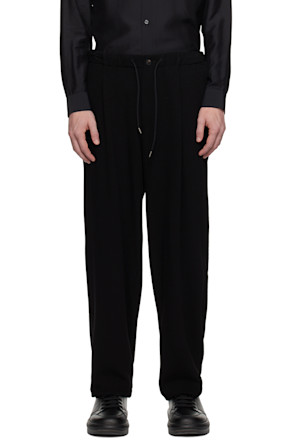 Black Drawstring Trousers