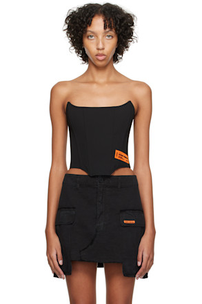Black Patch Tank Top